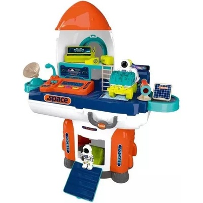 Global Express 2 в 1 ракета с фигурка на астронавт и космическа станция (008-501a)