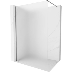 Mexen Kioto-X стъклена стена за душ Walk-in 70 x 200 см, матирано 10 мм, gun metal - 800-070-101-95-30-X (800-070-101-95-30-X)
