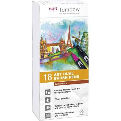 Tombow ABT Earth colours 18 ks ABT-18P-3