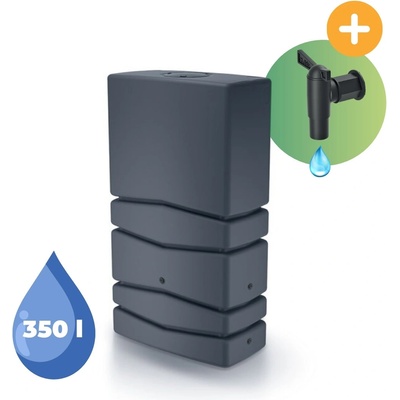 Prosperplast AQUA TOWER IDTC350S433 Sud na dažďovú vodu antracitový 350 l
