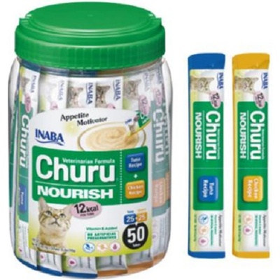 Inaba Vet Churu Nourish pre mačky Kura a Tuniak 50 túb 700 g