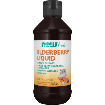 Now Foods Elderberry Liquid for Kids 237 ml