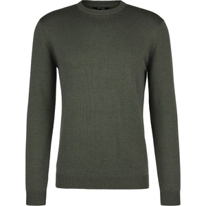 Stoic Мъжки вълнен пуловер Stoic MerinoKnit MMXX. Kniva Sweater Merino jumper - Dark Olive / Melange - размер XL (005-5605-0314)