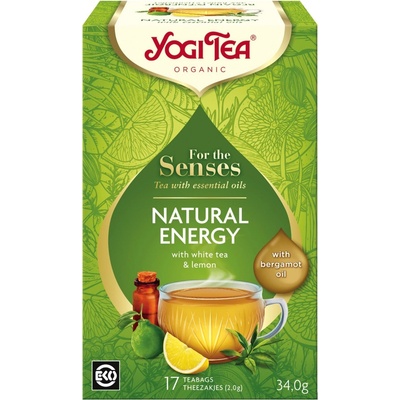 Yogi Tea Bio Pro smysly Přirozená energie 17 x 2 g