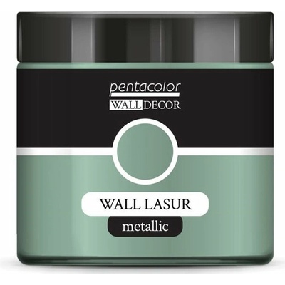 Pentart Wall Decor metalická lazúra 500 ml Zeleno-strieborná