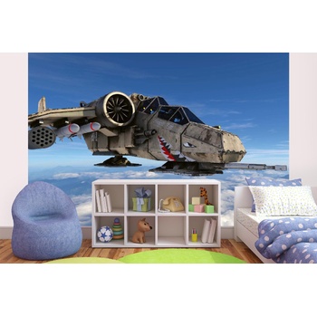 DIMEX ART s. r. o Самозалепваща се флизелинова фототапета изтребител 375 x 250 см