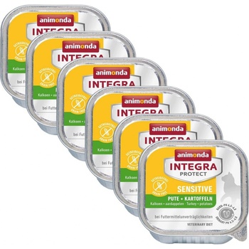 Animonda Integra Protect dog Sensitive morčacie s paštrnákom 6 x 150 g