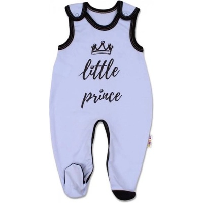 Baby Nellys Dojčenské bavlnené dupačky Little Prince modré