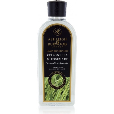 Ashleigh & Burwood Náplň do katalytické lampy CITRONELLA & ROSEMARY (citronová tráva s rozmarýnem) 500 ml