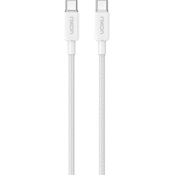Rixon RX02W dátový a nabíjací USB-C/USB-C nylon PD60W, 1m, bílý