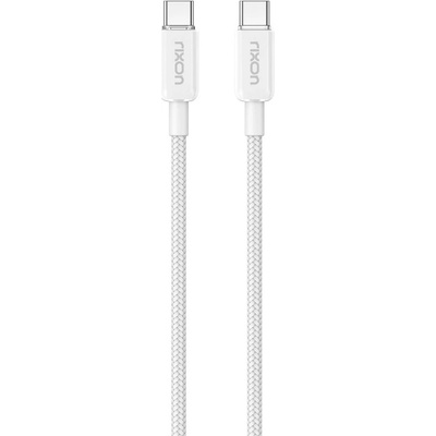 Rixon RX02W dátový a nabíjací USB-C/USB-C nylon PD60W, 1m, bílý