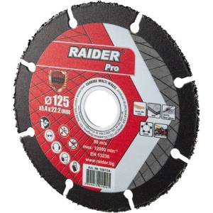 Raider Диск за ъглошлайф Carbide Multi Wheel 125x22.2mm (0160154)