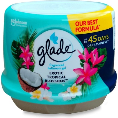 Glade Exotic Tropical Blossoms vonný gel do koupelny 180 g