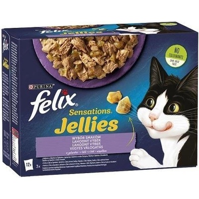 Felix Sensations Jellies Lahodný výběr v želé 12 x 85 g