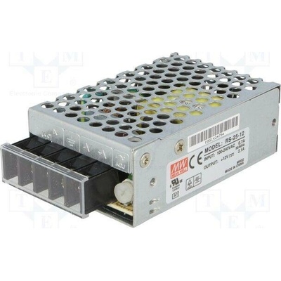 MEAN WELL RS-25-12 Napájecí zdroj: spínaný; k vestavbě,modulový; 25W; 12VDC; 2,1A