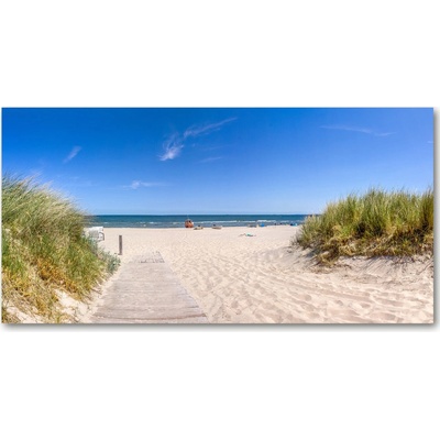 Foto obraz fotografie na skle morské duny 100x50 cm