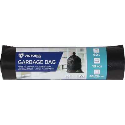Victoria MDPE 60 l 15 μm 10 ks čierne