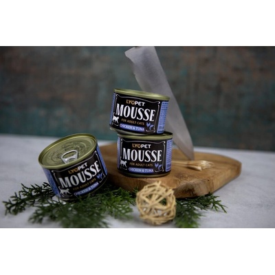 Lyopet Mousse kura & tuniak 170 g