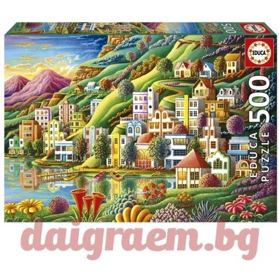 Educa Пъзел educa 19552 - 500 части - Скрито пристанище (edu19552)