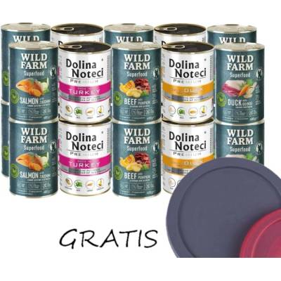 Dolina Noteci a wild Farm Superfood Mix chutí 20 x 400 g