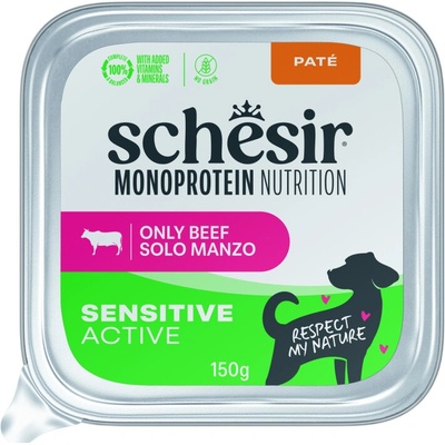Schesir Dog Monoprot.Active Hovězí paté 150g