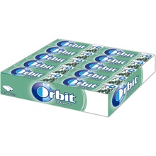 Wrigley's Orbit Eucalyptus Blahovičník bez Cukru Žuvačky 30 ks x 14g