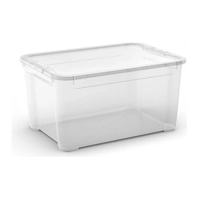 KIS Plastový úložný box - T Box L, Transparentní, 47 L