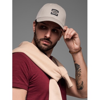 Ombre Clothing Мъжка бейзболна шапка с лого сиво Ombre Clothing Ombre Clothing | Siv | МЪЖЕ | ЕДИН РАЗМЕР