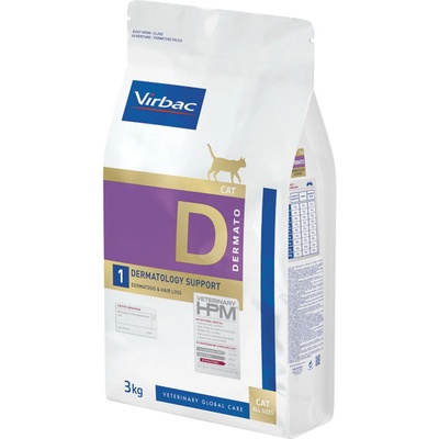 Virbac Veterinary HPM Cat Dermato D1 2 x 3 kg