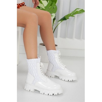 BOA Shoes Дамски боти - Бели #322462 (322462_Бяло)