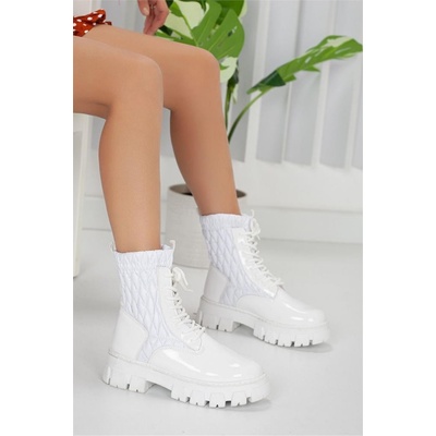 BOA Shoes Дамски боти - Бели #322462 (322462_Бяло)