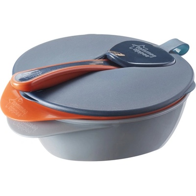 Tommee Tippee Комплект Бебешки Купи със Лъжица и Непротичащ Капак Tommee Tippee 6м+