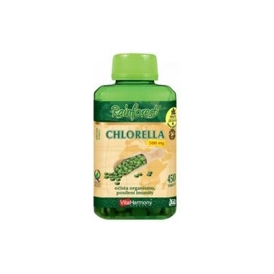 VitaHarmony Chlorella 500 mg 100% organický produkt XXL economy 450 tabliet