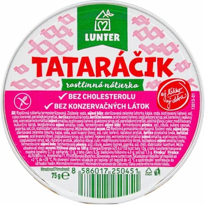 Lunter Tataráček rostlinná Pomazánka 75 g – Zboží Dáma