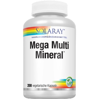 SOLARAY Mega Multi Mineral - 200 вег. капсули