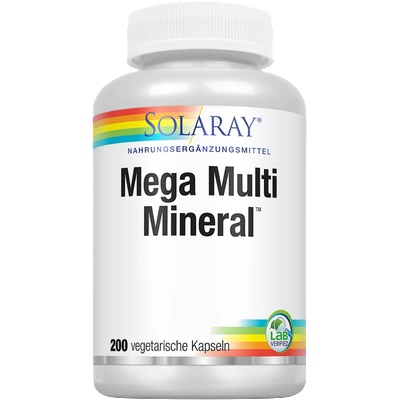 SOLARAY Mega Multi Mineral - 200 вег. капсули