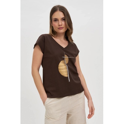 Moodo Дамска памучна тениска Moodo Moodo | Kafyav | ЖЕНИ | XS