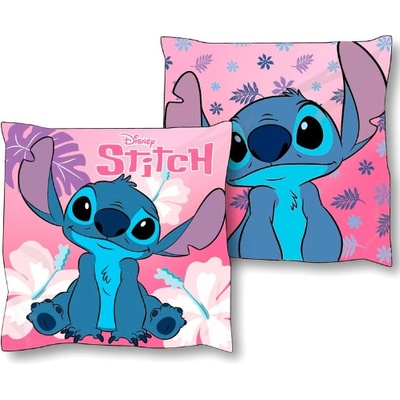 MLC Oboustranný polštář Lilo & Stitch růžový 38x38