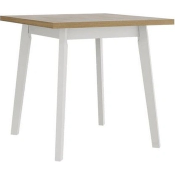 VENETI Jedálenský stôl 80x80 cm AMES 1 - dub sonoma / biely