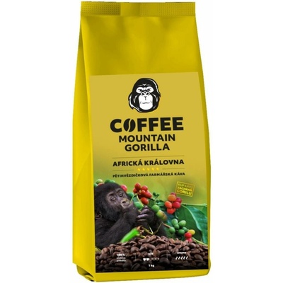 Mountain Gorilla Coffee Africká královna káva zrnková 1 kg