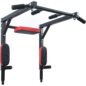 VidaXL Станция за набирания и дупки Черен и Червен 89 x 59 x 70 см (42009160)