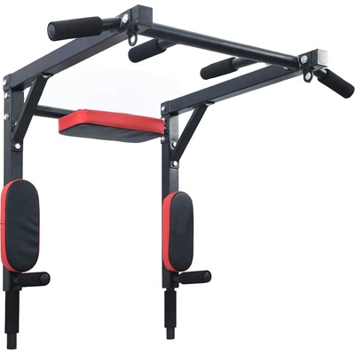 VidaXL Станция за набирания и дупки Черен и Червен 89 x 59 x 70 см (42009160)