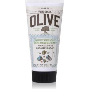 KORRES Pure Greek Olive & Sea Salt хидратиращ крем за ръце с морски соли 75ml