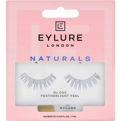 Eylure Naturals Lashes umelé riasy s lepidlom prirodzený efekt č. 020