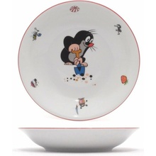 Thun Porcelánový talíř hluboký krteček s rýčem 200 mm