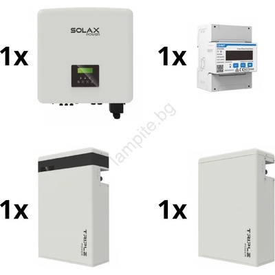 SolaX Power Соларен к-кт: 15kW SOLAX конвертор 3f + 11, 6 kWh TRIPLE Power батерия + електромер 3f (SM9997A)