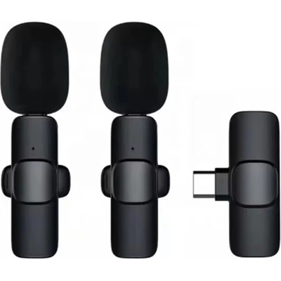 K10 - Bezdrôtový klopový mikrofón pre telefóny s USB-C ( 2 x mikrofón + 1 x prijímač )