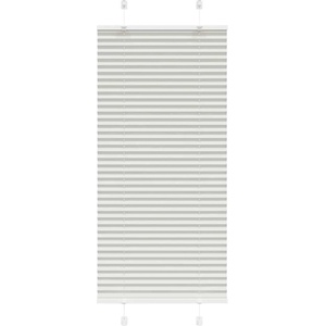 vidaXL Плисирана щора Светло сиво 65x100 cm Ширина на плата 64, 4 cm (4015323)