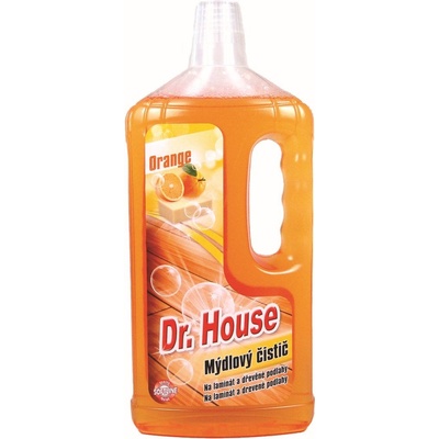 Dr. House Orange mydlový čistič na laminátové a drevené podlahy 1000 ml