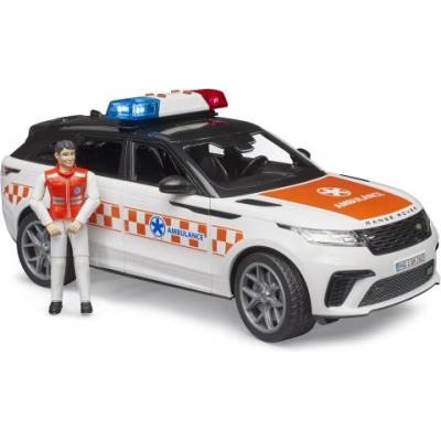 BRUDER 2885 Спасително медицинско превозно средство Range Rover Velar с водач (02885)